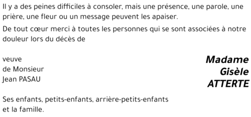 Gisèle ATTERTE