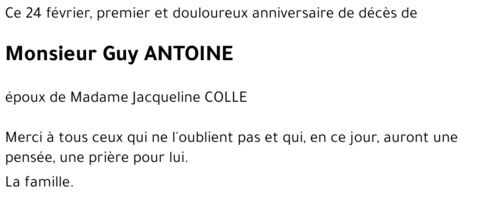Guy ANTOINE