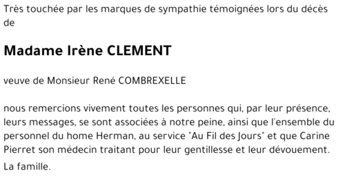 Irène CLEMENT
