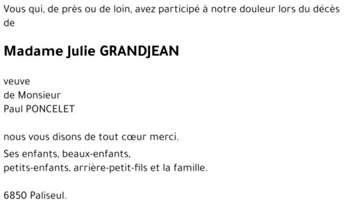 Julie GRANDJEAN