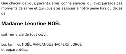 Léontine NOËL