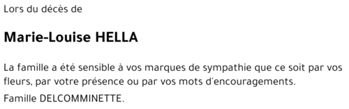 Marie-Louise HELLA