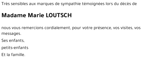 Marie LOUTSCH