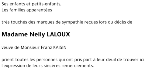 Nelly LALOUX