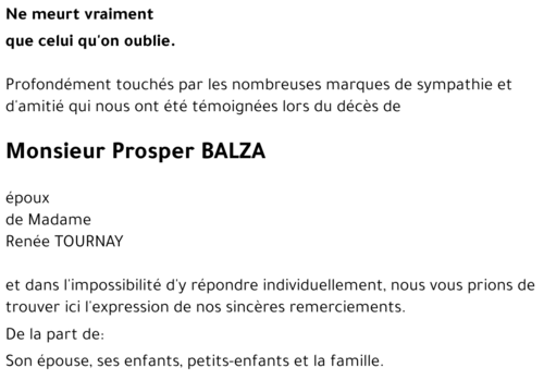 Prosper BALZA