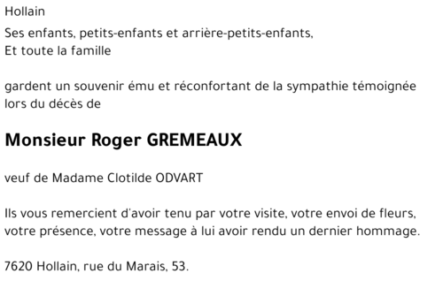 Roger GREMEAUX