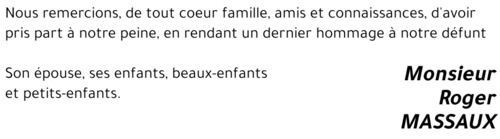 Roger MASSAUX