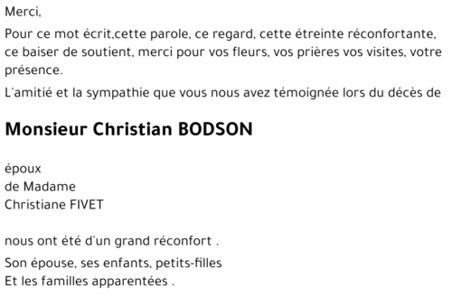 Christian BODSON