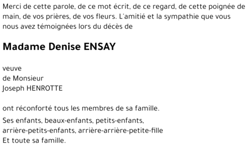 Denise ENSAY
