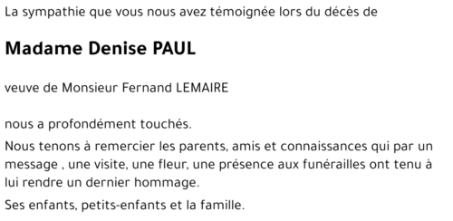 Denise PAUL