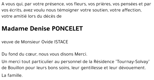 Denise PONCELET