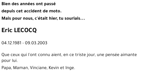 Eric LECOCQ