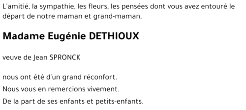 Eugénie DETHIOUX