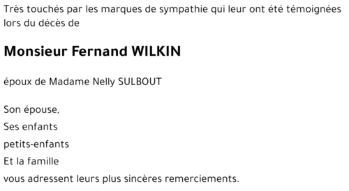 Fernand WILKIN