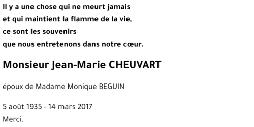 Jean-Marie CHEUVART