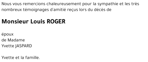 Louis ROGER