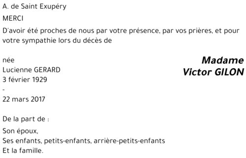 Lucienne GERARD