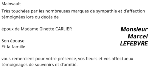 Marcel LEFEBVRE