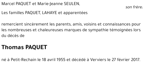 PAQUET Thomas