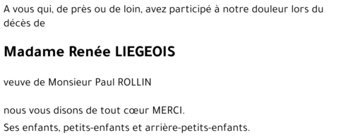 Renée LIEGEOIS 