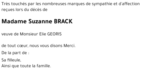 Suzanne BRACK