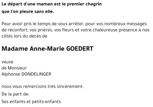 Anne-Marie GOEDERT