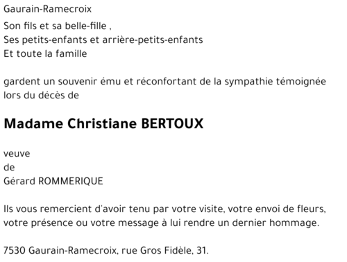 Christiane BERTOUX