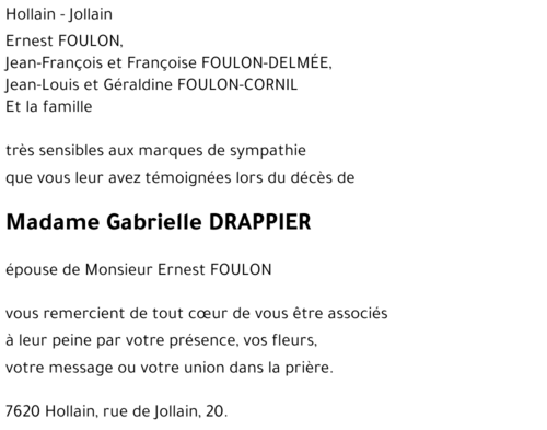 Gabrielle DRAPPIER