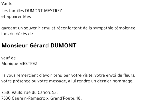Gérard DUMONT