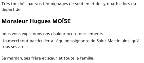 Hugues MOÏSE