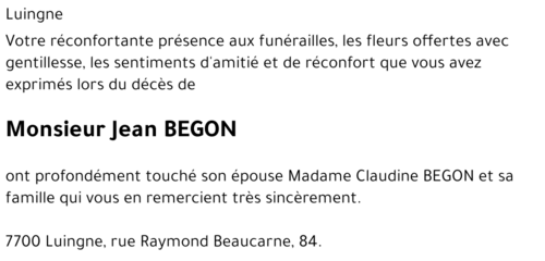 Jean BEGON