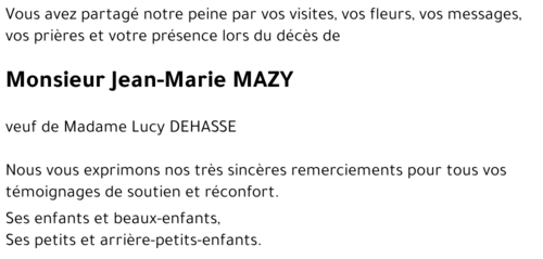 Jean-Marie MAZY