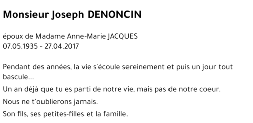 Joseph DENONCIN