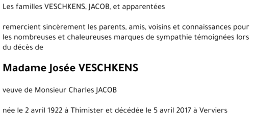 Joséphine VESCHKENS