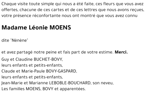 Léonie MOENS