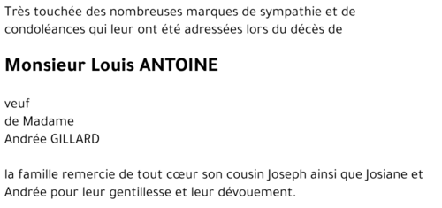 Louis ANTOINE