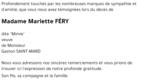 Mariette FÉRY 