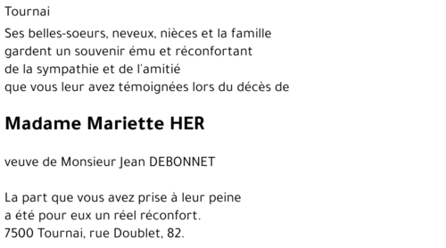Mariette HER