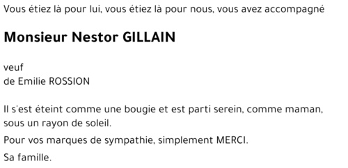 Nestor GILLAIN