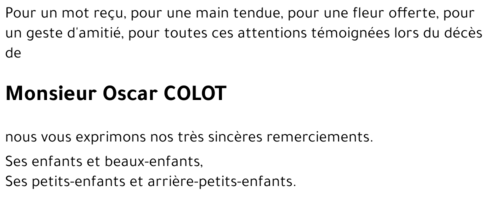 Oscar COLOT