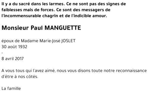 Paul MANGUETTE