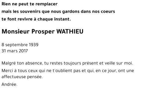 Prosper WATHIEU