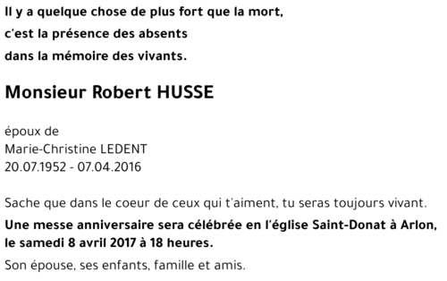 Robert HUSSE