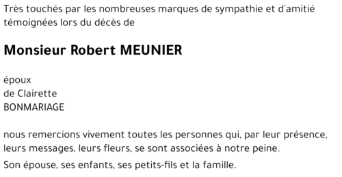Robert MEUNIER