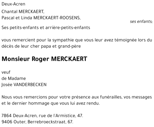 Roger MERCKAERT