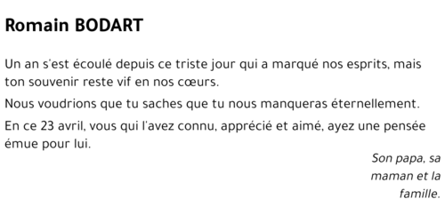 Romain BODART