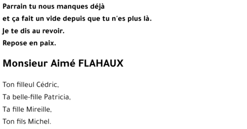 Aimé FLAHAUX