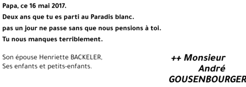 André GOUSENBOURGER