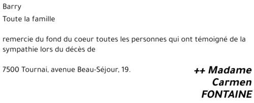 Carmen FONTAINE