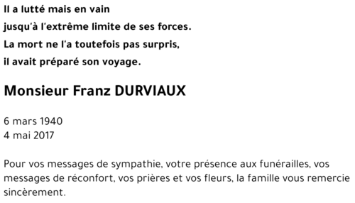 Franz DURVIAUX